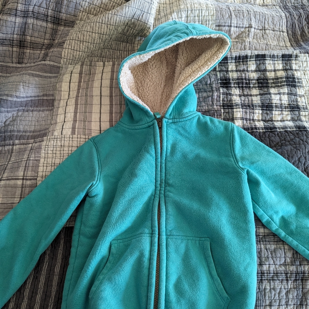 Land's End Little Kids Sherpa Lined Zip Hoodie